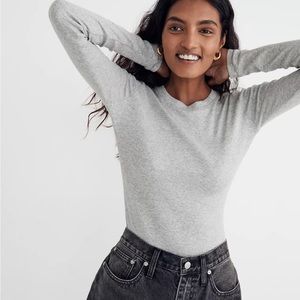 Madewell Fine Ribbed Crewneck Tee